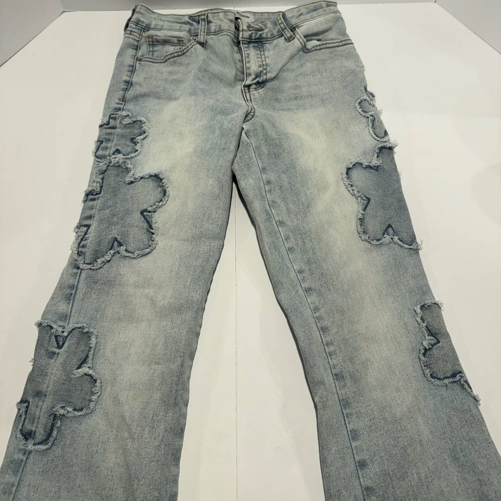 Ashley Mason Premium Distressed Patchwork Jeans L… - image 1